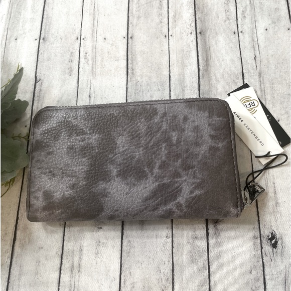 NWT Aimee KESTENBERG JESSE LARGE ZIP AROUND WITH RFID - Picture 4 of 10